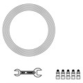 Pneuchange Fitting Kit c/w 6 mm OD / 4 mm ID Tube, Fittings, Clips, Spanner, Driver Alternative Image 0