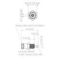 ISO 80369-7 Animal Free Polypropylene Panel Mount Luer, Female Luer Lock to 1/16" (1.6mm) ID Tube Alternative Image 0