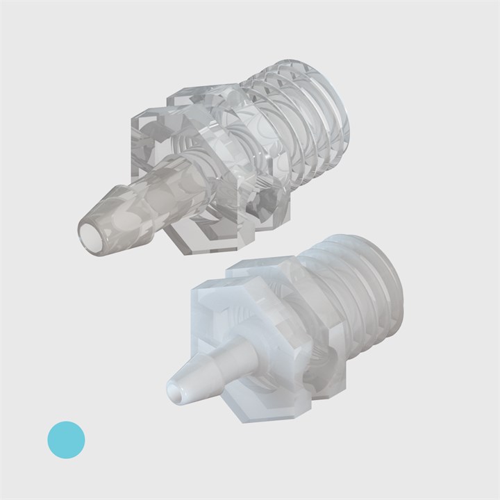 1/16" Straight Threaded Adaptors - Various Materials