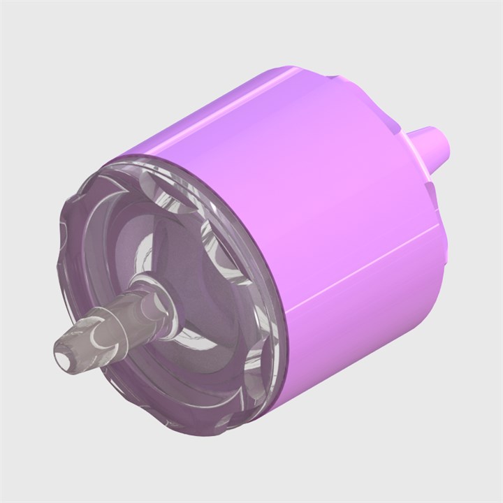 Polystyrene Check Valve, Silicone Disc, 1/16" (1.6mm) ID Tube, ABS Housing, Cracking Pressure ≤ 8 mbar