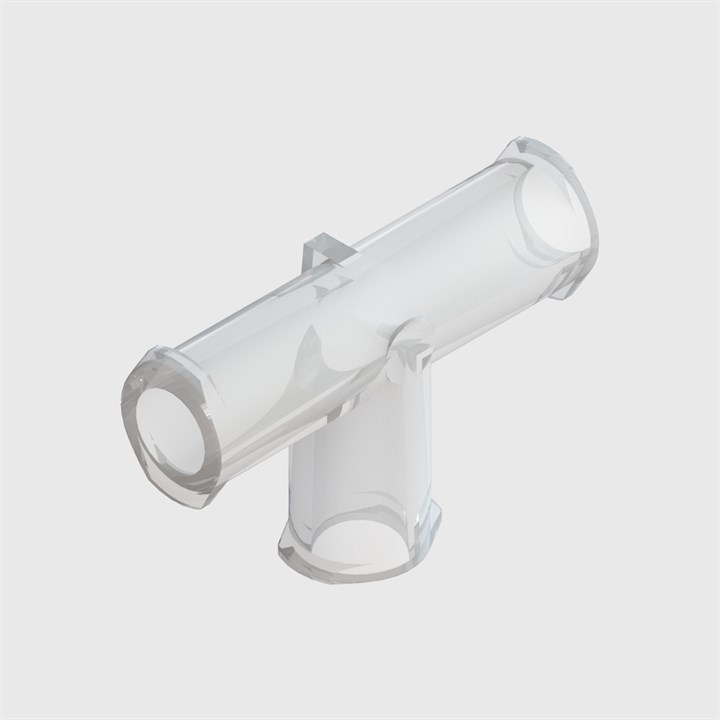 Animal Free Polypropylene Equal Tee Luer Connector, Female Slip Luer