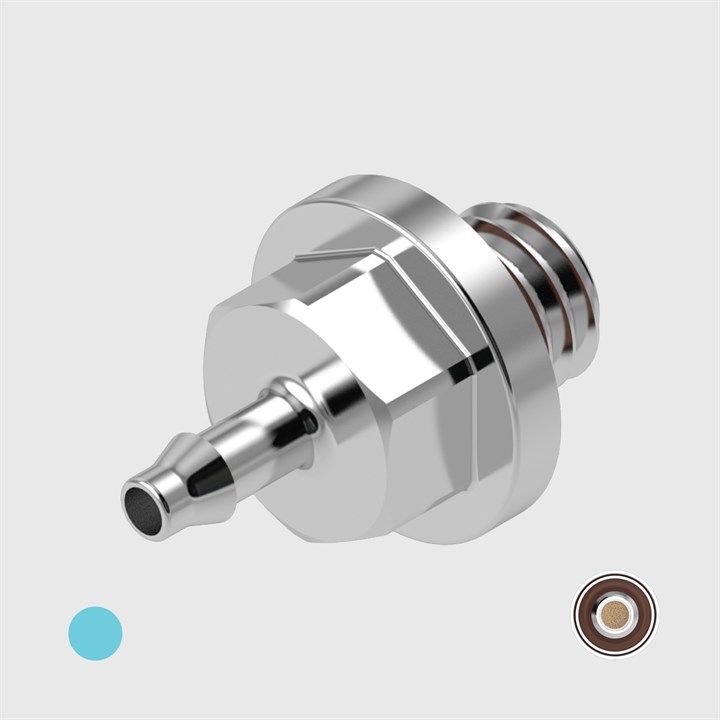 Nickel Plated Brass 1/16" to 10-32 UNF Filters - Choose Seal and Micron Options