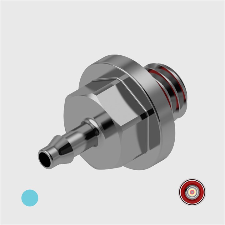 316 Stainless Steel 1/16" (1.6mm) ID Tube to 10-32 UNF Male Thread - Choose Seal and Orifice Options