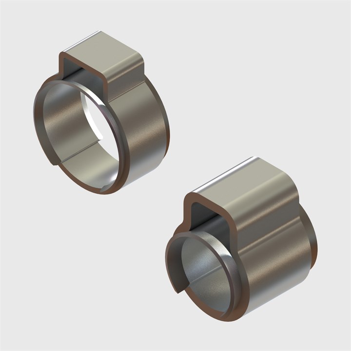 304 Stainless Steel Single Ear Clamp with Insert