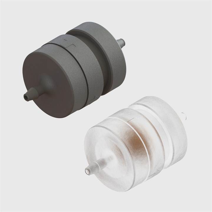1/16" Nylon or Polypropylene Umbrella Check Valves - Available in Various Cracking Pressures