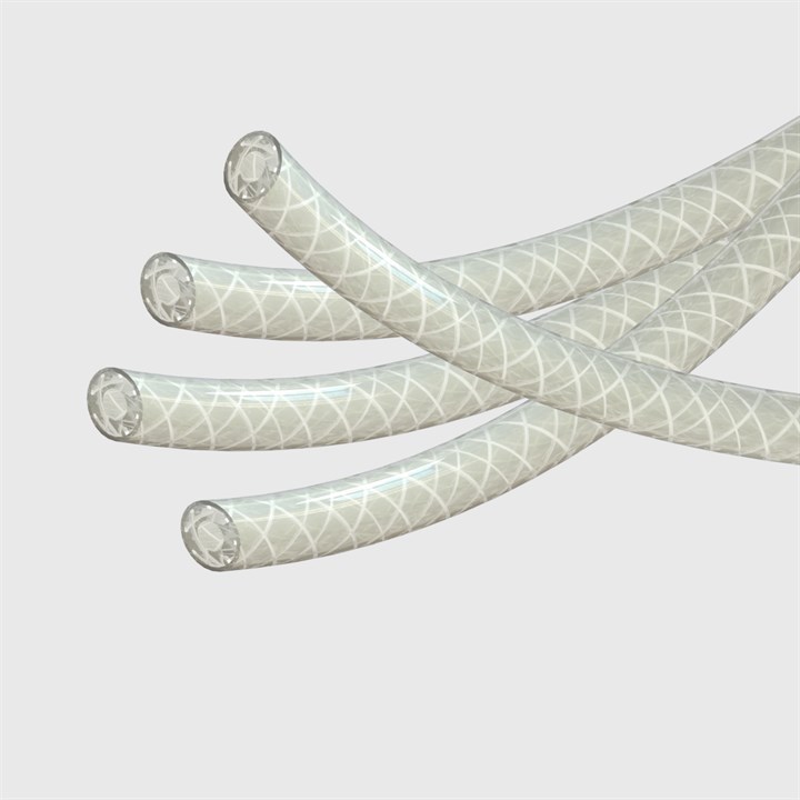 3/16" ID Natural Reinforced PVC Tube - 30M