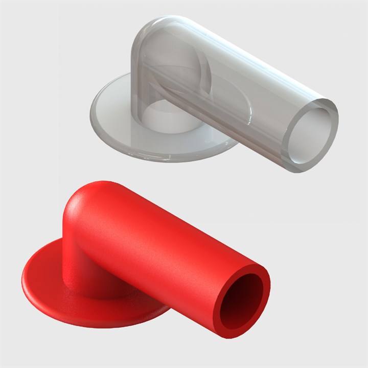 Medium 90 Degree Heat Sealable Tubing Flanges