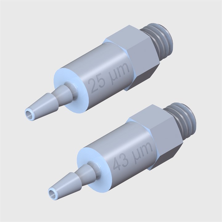 In-Line Filters 10-32 UNF male thread x 1/16" Barbed Port - Polysulfone