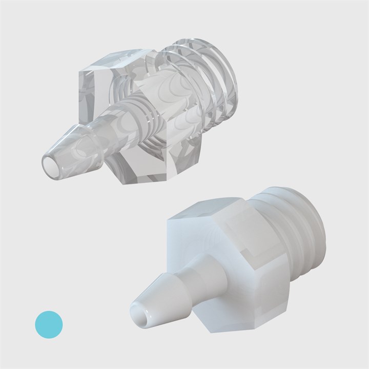 1/16" to M5 Straight Threaded Adaptors - Various Materials