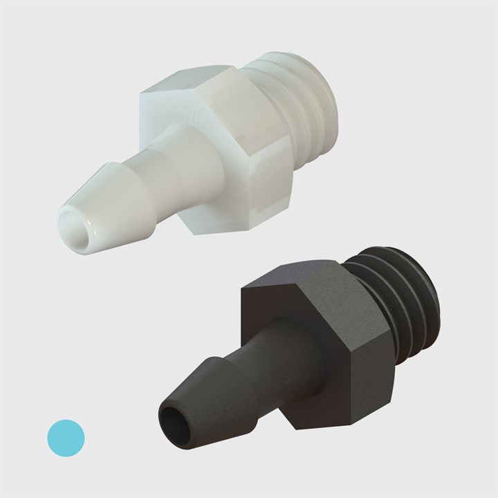 3/32" to M5 Straight Threaded Adaptors - Various Materials