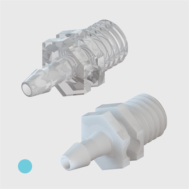 3/32" to M6 Straight Threaded Adaptors - Various Materials