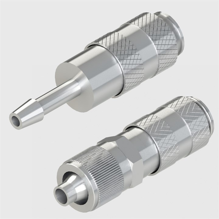 Plated Brass Coupling Sockets - Sliding Collar - Mini