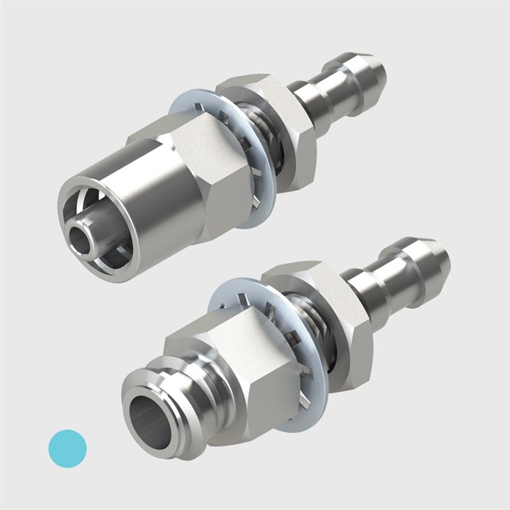 ISO 80369-7 Compatible - Stainless Steel Panel Mount Luers - Various Sizes