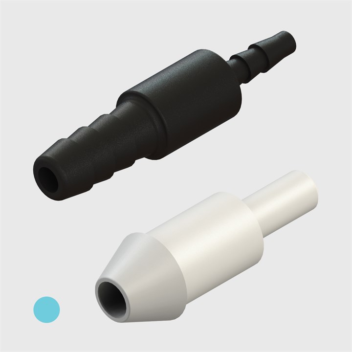 1/8" to 1/16" - Tube to Tube Reducing Straight Connectors - Various Connections