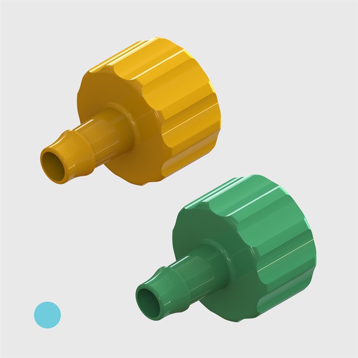 Male Luer Lock to 1/8" Barb - Various Colours Available