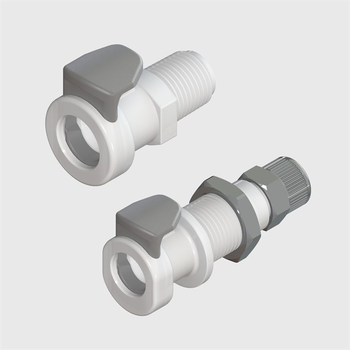 Acetal Thumb Latch Sockets, Valved - Q3 Series