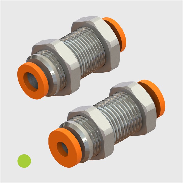 Nickel Plated Brass - Equal Panel Mount Adaptors - Various Sizes