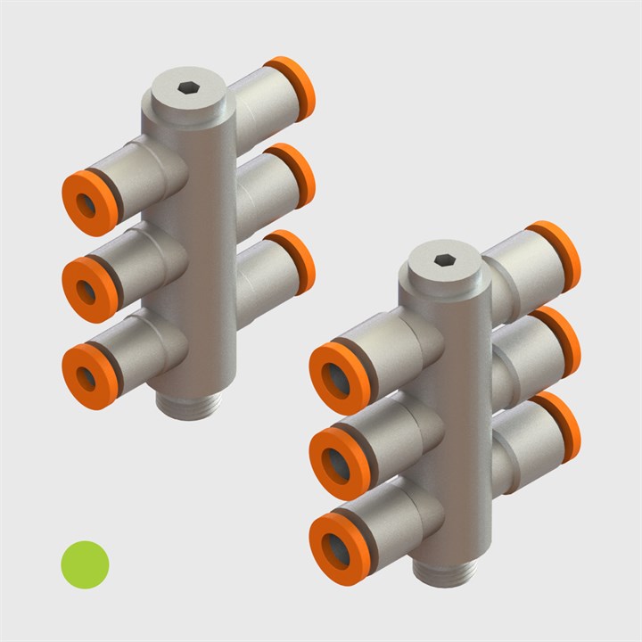 Nickel Plated Brass - Swivel Banjo Triple Tees - Various Sizes