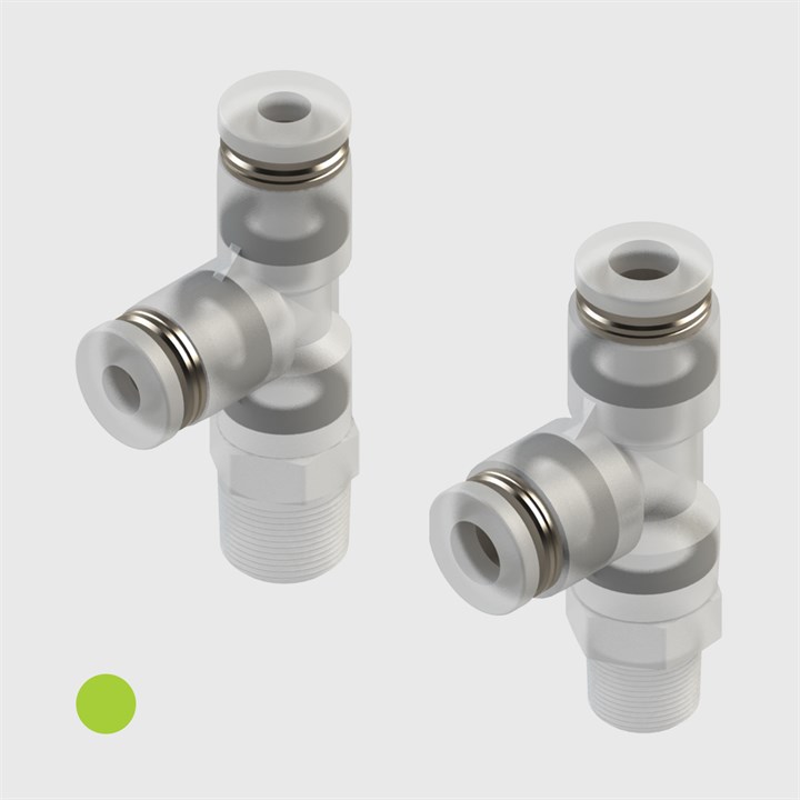 Polypropylene - Swivel Male Run Tees - Various Sizes