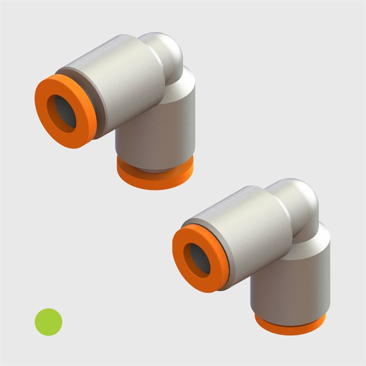 Nickel Plated Brass - Equal Elbow Connectors - Various Sizes