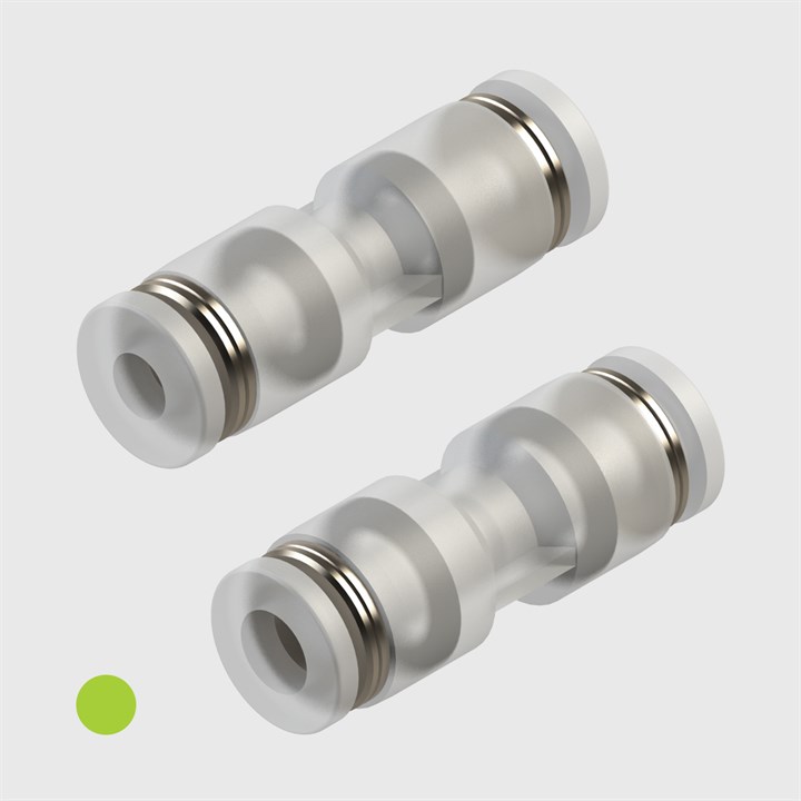 Polypropylene - Equal Straight Connectors - Various Sizes