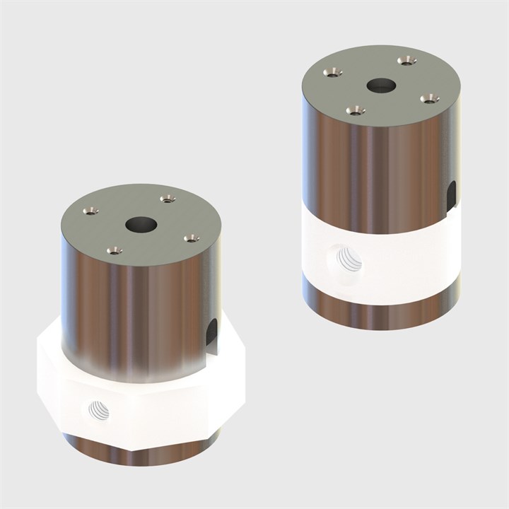 2 Way Isolation Valve PTFE Seal Normally Open 1/4-28 UNF Female Thread