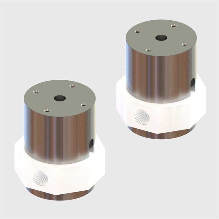 2 Way Isolation Valve PTFE Seal Normally Open 1/8" NPS Female Thread