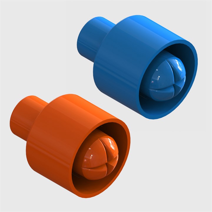 Two Piece Crimp on Luer Check Valves