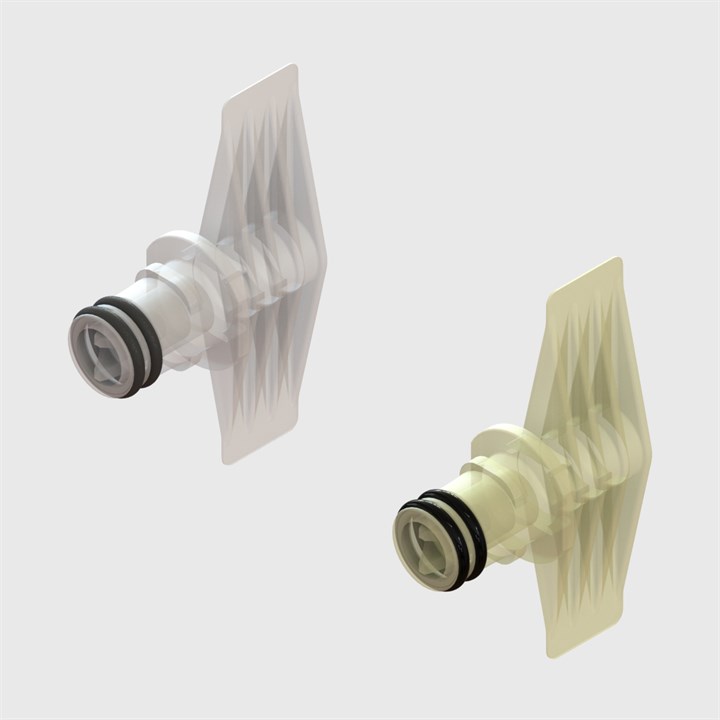 Twist Lock Plug Couplings, Shut-Off Female Pouch Fitment