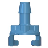 Inlet 1/4" Barb Blue - Glass Filled Polypropylene (FDA CR21 Approved)