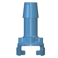 Inlet 3/8" Barb Blue - Glass Filled Polypropylene (FDA CR21 Approved)