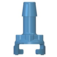 Inlet 5/16" Barb Blue - Glass Filled Polypropylene (FDA CR21 Approved)
