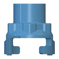 Inlet 1/8 BSPP Female Blue - Glass Filled Polypropylene (FDA CR21 Approved)