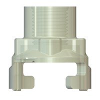 Inlet 1/8 BSPP Female Natural - Glass Filled Polypropylene (FDA CR21 Approved)