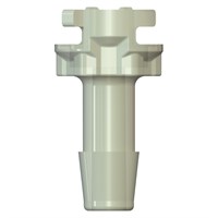 Outlet 3/8" Barb Natural - Glass Filled Polypropylene (FDA CR21 Approved)