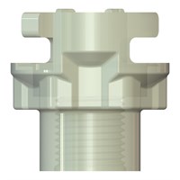 Outlet 1/8 BSPP Female Natural - Glass Filled Polypropylene (FDA CR21 Approved)