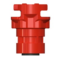 Outlet 4mm Push-in Red - Glass Filled Polypropylene (FDA CR21 Approved)