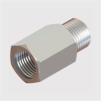 Nickel Plated Brass Bodied Check Valve, Buna-N Seal, R1/4" Male Thread to Female Thread, Cracking Pressure 1.45 psi