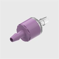 ABS Bodied Check Valve, Silicone Seal, 1/8" (3.2mm) ID Tube, Cracking Pressure ≤ 0.1 psi