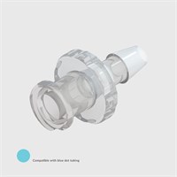 Animal Free Polypropylene Luer, Female Luer Lock to 1/8" (3.2mm) ID Tube - Compatible With Blue Dot Tubing