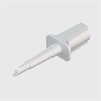 White ABS Spike to 1/4" Bond-In Port (non-vented)