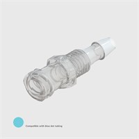 ISO 80369-7 Animal Free Polypropylene Panel Mount Luer, Female Luer Lock to 1/8" (3.2mm) ID Tube