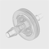 Animal Free Polypropylene In-Line Filters - 3/16" to 1/8" ID Tube - Hydrophilic PET Disc - Various Microns Available