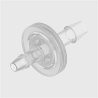 Animal Free Polypropylene In-Line Filters - 3/16" to 1/4" ID Tube - Hydrophilic PET Disc - Various Microns Available
