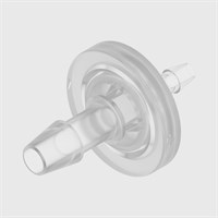 Animal Free Polypropylene In-Line Filters - 1/4" to 1/8" ID Tube - Hydrophilic PET Disc - Various Microns Available