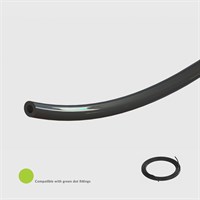 Black Linear Low Density Polyethylene (LLDPE) Tubing, 50 Shore D, 5/32" (4.0mm) ID x 0.236" (6.0mm) OD - 30M - Compatible with Green Dot Fittings