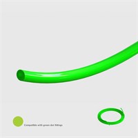Green Linear Low Density Polyethylene (LLDPE) Tubing, 50 Shore D, 0.062" (1.6mm) ID x 1/8" (3.2mm) OD - 30M - Compatible with Green Dot Fittings