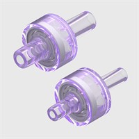 Radiation Stable Polycarbonate High Flow Bond-In Check Valves <0.1 psi Cracking Pressure - Available in Various Sizes