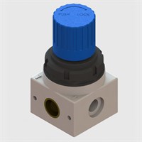 G1/4" Mini Series Non-Relieving Regulator, psi ranging 0-30 to 0-180, suitable for media & gasses
