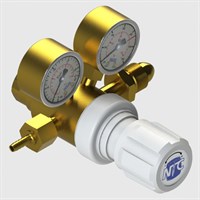 Multi-Stage Cylinder Regulator, Mixed Gas L/H, Side Entry, 0-10 Bar, BS 341 No.4